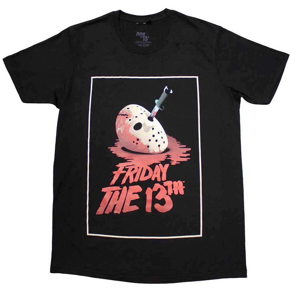 Friday The 13th - Jason Blood Mask Tshirt Homme - Noir